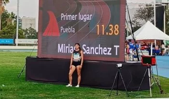 Miriam Sánchez gana oro en 100m planos y rompe récord en Olimpiada Nacional