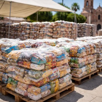 Sedesore entrega 7 mil apoyos alimentarios en Santa María del Río en tres días