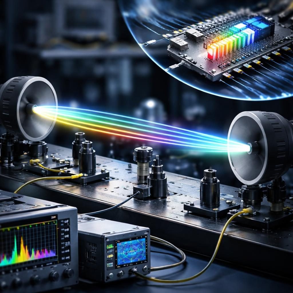 Investigadores japoneses transmiten datos a 112 Gbps sin cables con micropeines ópticos