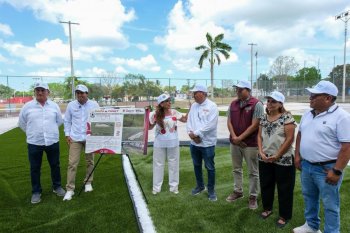 Con inversión de 5.5 mdp, Mara Lezama supervisa obras del 'Mundial Social 2026' en Bacalar