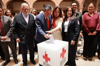 Gobernador David Monreal arranca Colecta 2026 de Cruz Roja en Zacatecas