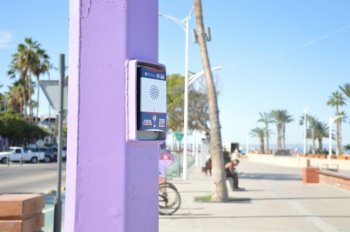 SSPE instala botones violeta en La Paz para atender emergencias de mujeres