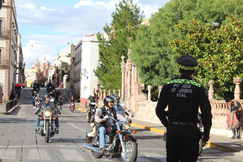 Gobierno de Zacatecas implementa operativos viales por concentración de motociclistas