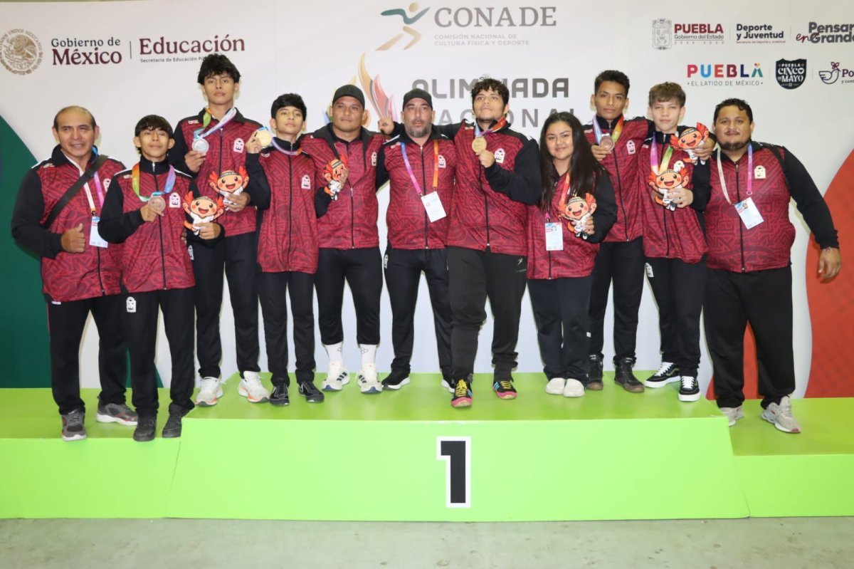 Quintana Roo arranca con seis medallas en Luchas Asociadas de la Olimpiada Nacional CONADE 2026