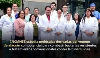Científicos mexicanos desarrollan antibiótico contra tuberculosis a partir de veneno de alacrán