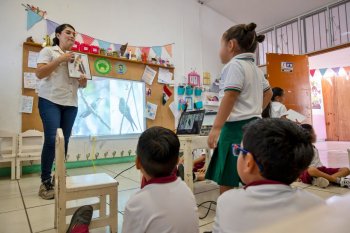 FPMC promueve el cuidado de la fauna cozumeleña con plática infantil en Cozumel