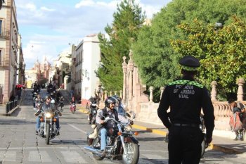 Gobierno de Zacatecas implementa operativos viales por concentración de motociclistas