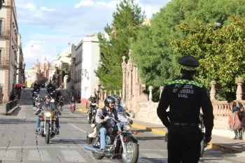 Gobierno de Zacatecas implementa operativos viales por concentración de motociclistas