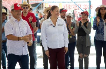 Gobierno de Puebla entrega tinacos en San Ramón y anuncia rehabilitación de parque