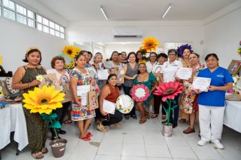 FPMC clausura taller gratuito “Manos Creativas” en el BiblioAvión Gervasio de Cozumel