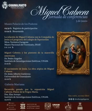 Homenaje a Miguel Cabrera: jornada académica y recorrido guiado en Guanajuato