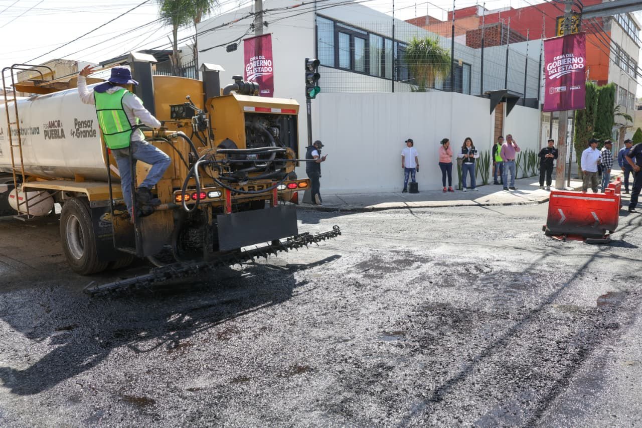 Armenta supervisa rehabilitación de la 20 Sur en Puebla con 72% de avance y 800 empleos
