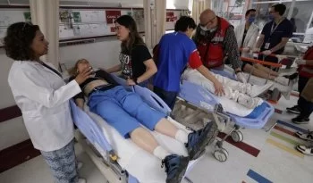 ISSSTE realiza primer simulacro de arribo masivo de pacientes en Hospital "Adolfo López Mateos"