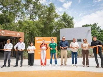 Samuel García y Mariana Rodríguez inauguran Puente Capullos en Guadalupe, Nuevo León