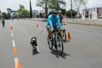 Vía Recreativa Metropolitana en Puebla combina movilidad sustentable y reciclaje