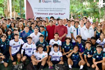 Impulsa Gobierno de Mara Lezama la paz y la convivencia estudiantil con el primer Encuentro Deportivo “Jóvenes por la Paz”