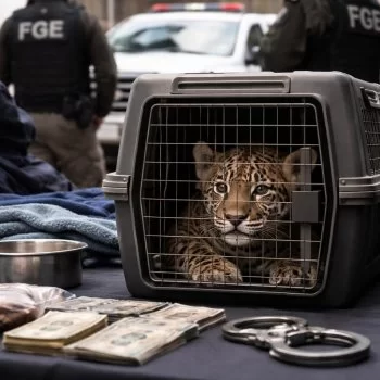 Rescata FGE a jaguar cachorro y detiene a una persona en Zitácuaro
