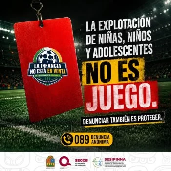 SIPINNA Quintana Roo lanza campaña para proteger a menores durante el Mundial 2026