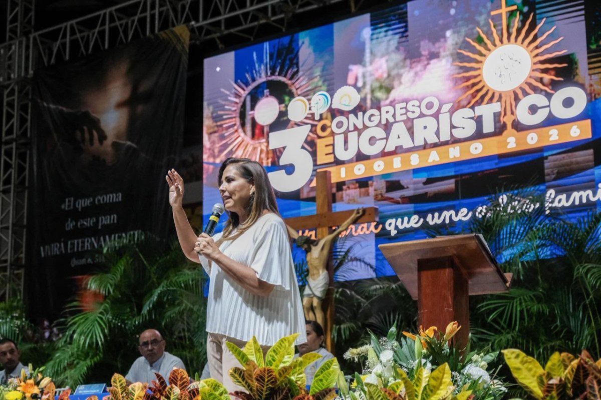 Mara Lezama inaugura III Congreso Eucarístico Diocesano y llama a fortalecer valores humanos