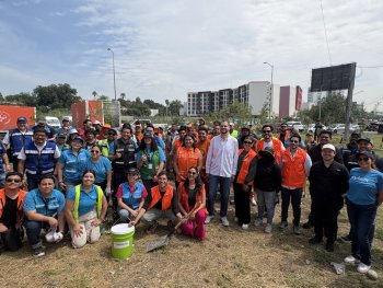 Daniel Acosta encabeza jornada de intervención en áreas verdes urbanas en Guadalupe