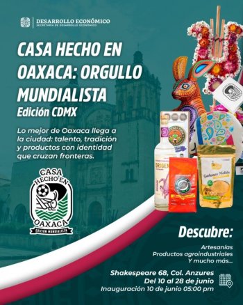 Oaxaca impulsa su cultura y economía con casas 'Hecho en Oaxaca' por el Mundial 2026