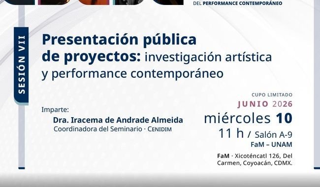 CENIDIM e INBAL realizarán séptima sesión del Seminario Música, Cuerpo y Pensamiento en la UNAM