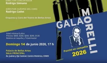 Gala Morelli 2026 reunirá a 11 cantantes en Bellas Artes con ópera de Puccini