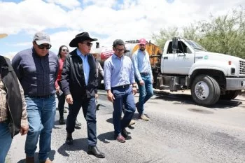 Gobernador David Monreal supervisa rehabilitación carretera Fresnillo-Valparaíso-Vicente Guerrero con inversión de 30.2 mdp