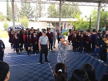 Guardia Nacional imparte pláticas preventivas a estudiantes en Puebla
