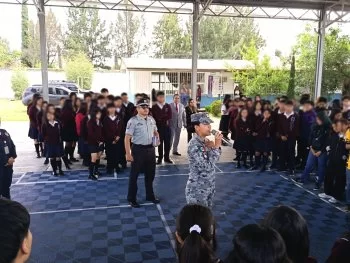 Guardia Nacional imparte pláticas preventivas a estudiantes en Puebla