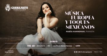 María Hanneman ofrecerá recital de piano en el Forum Cultural de León