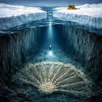 Perforan el hielo de la Antártida y encuentran una estructura con forma de abanico a 3.000 metros de profundidad