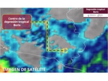 Tormenta tropical Boris se degrada a depresión tropical en Guerrero; autoridades mantienen alerta por lluvias