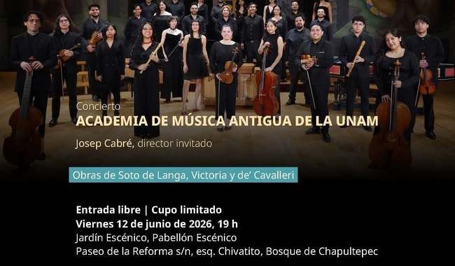 Academia de Música Antigua ofrecerá dos conciertos en recintos del INBAL en junio