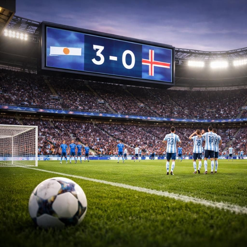 Argentina vence a Islandia en su último amistoso antes del Mundial 2026