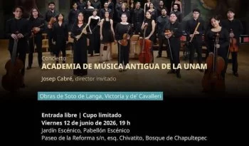 Academia de Música Antigua ofrecerá dos conciertos en recintos del INBAL en junio