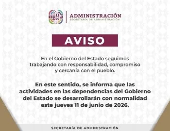 Gobierno de Oaxaca confirma actividades normales en dependencias este 11 de junio