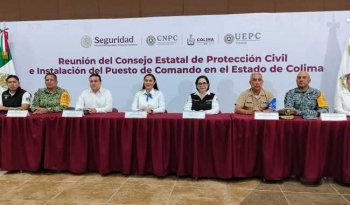 Instalan Puesto de Comando en Colima para temporada de lluvias y ciclones 2026