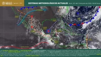 Lluvias y temperaturas moderadas continuarán en Oaxaca por canal de baja presión