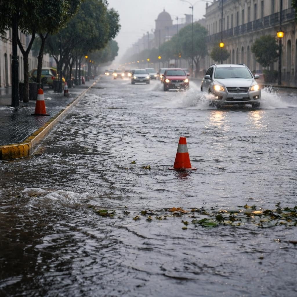 Lluvias intensas en Morelia no provocan caída de árboles este miércoles
