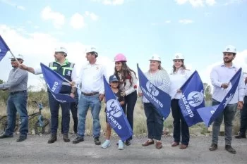 Gobernadora Libia Dennise arranca Programa de Donación de Asfalto y entrega obras en Cuerámaro