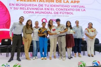 Mara Lezama presenta app para prevenir trata y explotación infantil en Quintana Roo