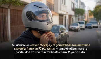 STCONAPRA promueve uso de casco certificado para reducir lesiones graves en motociclistas