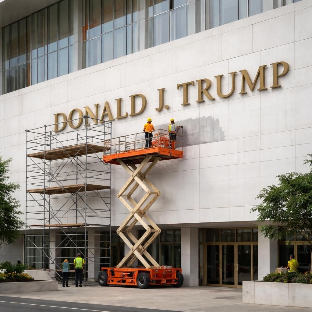 Juez federal ordena retirar nombre de Donald Trump del Kennedy Center; trabajos inician