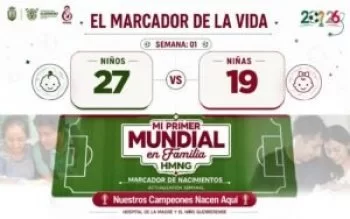 Nacen 46 bebés en primera semana de campaña mundialista en Chilpancingo