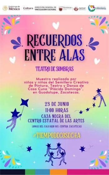 Niños de Casa Cuna Plácido Domingo presentarán obra de teatro de sombras en Zacatecas