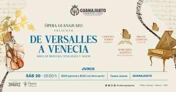 Ópera Guanajuato llevará el Barroco de Versalles a Venecia con concierto de arias