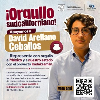 Estudiante sudcaliforniano representará a México en foro global de innovación
