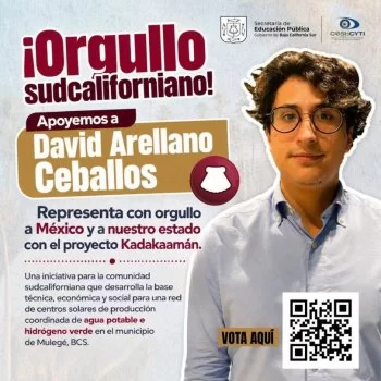 Estudiante sudcaliforniano representará a México en foro global de innovación