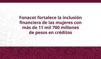 Fonacot otorga más de 420 mil créditos a mujeres; 77.5% gana entre 1 y 2 salarios mínimos